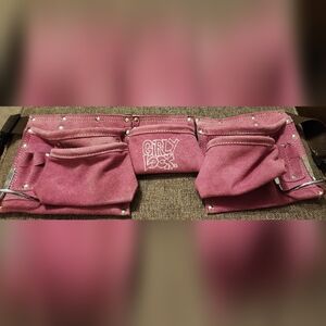 Girly Lock Pink Leather Tool Belt